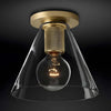 Montaje Flush Mount Light – Simplicity Meets Brass Elegance | Alsolight