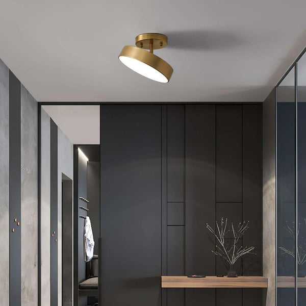 Ojere Brass Rotating Ceiling Lamp – Modern & Elegant Lighting | Alsolight