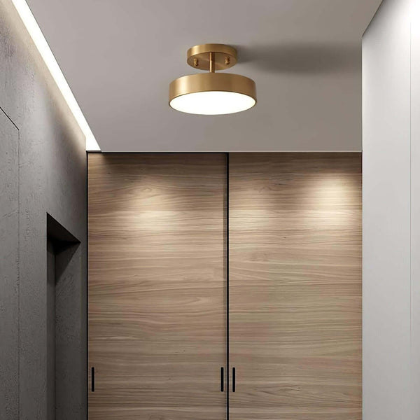 Ojere Brass Rotating Ceiling Lamp – Modern & Elegant Lighting | Alsolight