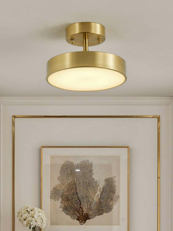 Ojere Brass Rotating Ceiling Lamp – Modern & Elegant Lighting | Alsolight