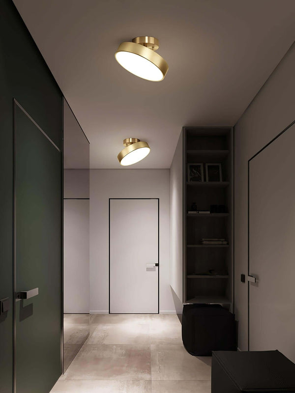 Ojere Brass Rotating Ceiling Lamp – Modern & Elegant Lighting | Alsolight