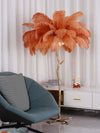 Panade Floor Lamp – Hand-Dyed Ostrich Feather Luxury Light | Alsolight