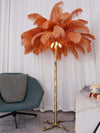 Panade Floor Lamp – Hand-Dyed Ostrich Feather Luxury Light | Alsolight