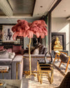 Panade Floor Lamp – Hand-Dyed Ostrich Feather Luxury Light | Alsolight