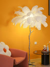 Panade Floor Lamp – Hand-Dyed Ostrich Feather Luxury Light | Alsolight