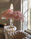 Panade Floor Lamp – Hand-Dyed Ostrich Feather Luxury Light | Alsolight