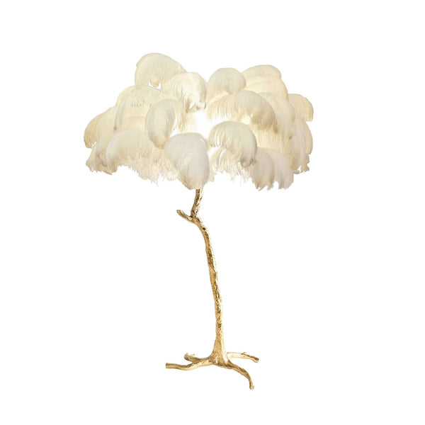 Panade Floor Lamp – Hand-Dyed Ostrich Feather Luxury Light | Alsolight