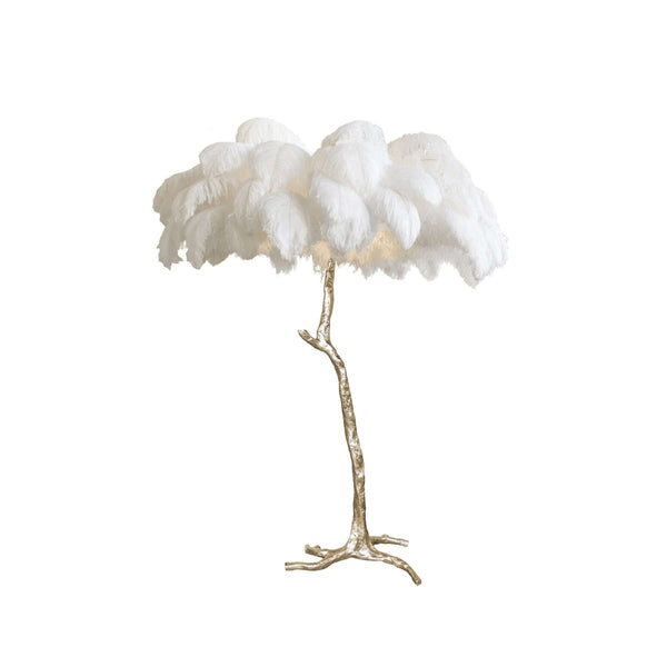 Panade Floor Lamp – Hand-Dyed Ostrich Feather Luxury Light | Alsolight