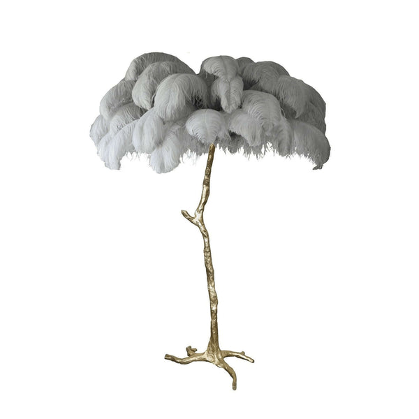 Panade Floor Lamp – Hand-Dyed Ostrich Feather Luxury Light | Alsolight