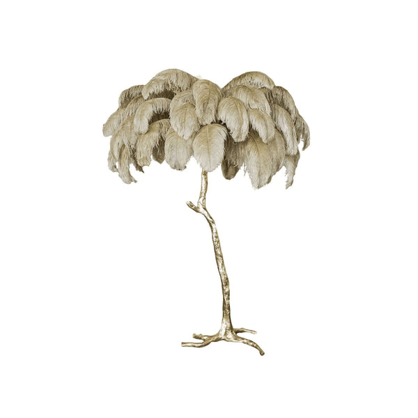 Panade Floor Lamp – Hand-Dyed Ostrich Feather Luxury Light | Alsolight