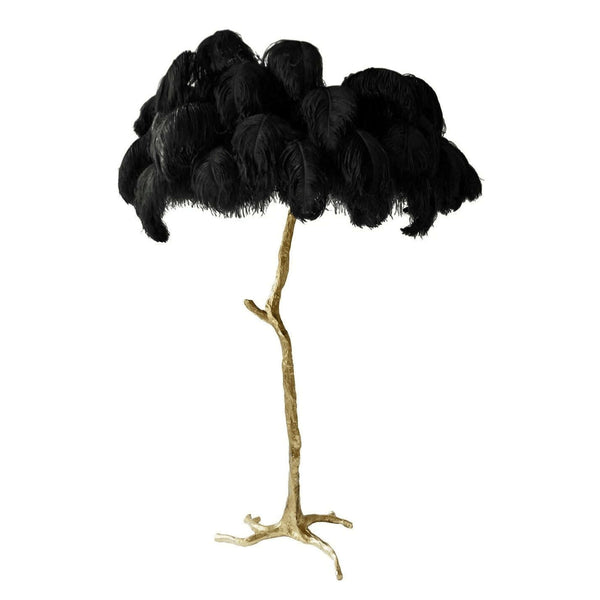 Panade Floor Lamp – Hand-Dyed Ostrich Feather Luxury Light | Alsolight