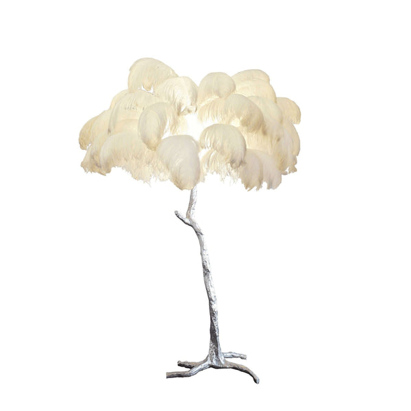 Panade Floor Lamp – Hand-Dyed Ostrich Feather Luxury Light | Alsolight