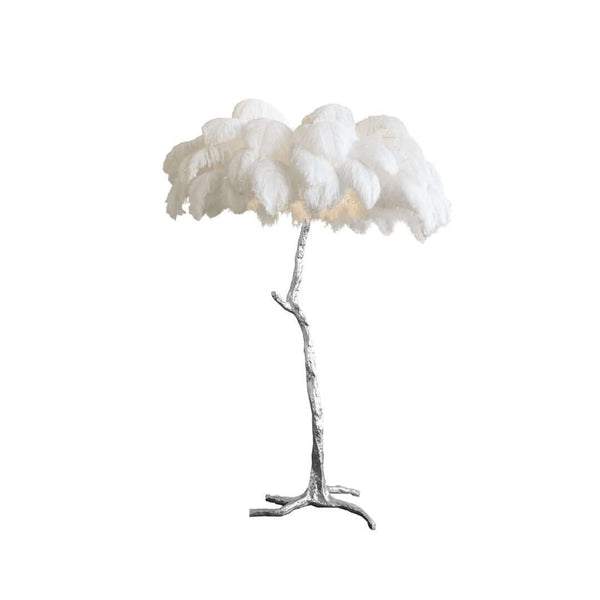 Panade Floor Lamp – Hand-Dyed Ostrich Feather Luxury Light | Alsolight