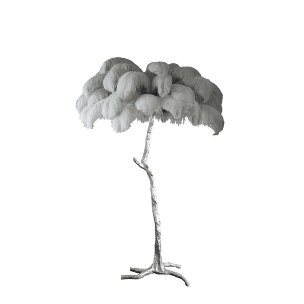 Panade Floor Lamp – Hand-Dyed Ostrich Feather Luxury Light | Alsolight