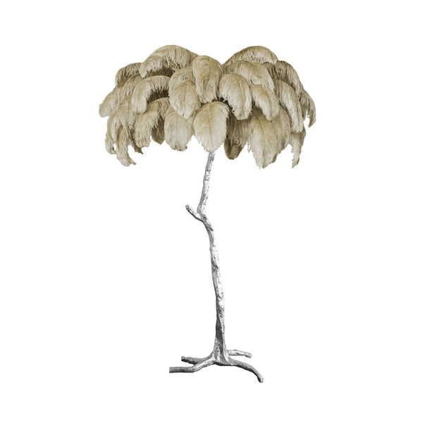 Panade Floor Lamp – Hand-Dyed Ostrich Feather Luxury Light | Alsolight