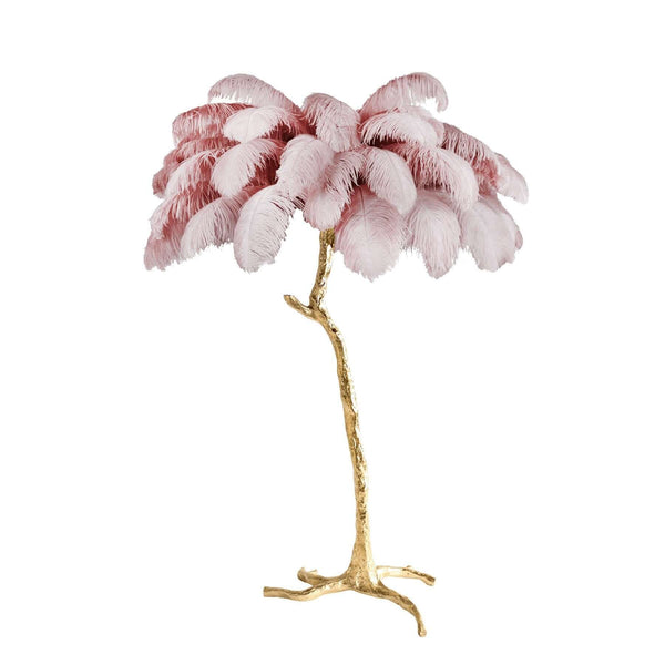 Panade Floor Lamp – Hand-Dyed Ostrich Feather Luxury Light | Alsolight