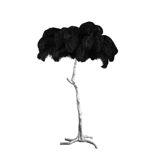 Panade Floor Lamp – Hand-Dyed Ostrich Feather Luxury Light | Alsolight