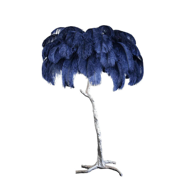 Panade Floor Lamp – Hand-Dyed Ostrich Feather Luxury Light | Alsolight