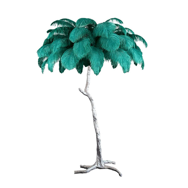 Panade Floor Lamp – Hand-Dyed Ostrich Feather Luxury Light | Alsolight