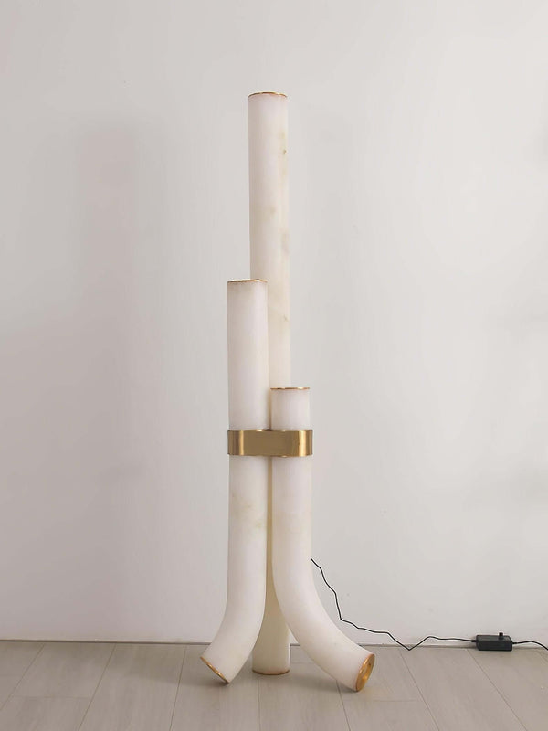 Panade Floor Lamp – Modern Alabaster Design with Warm Glow | Alsolight