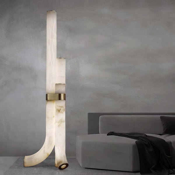 Panade Floor Lamp – Modern Alabaster Design with Warm Glow | Alsolight