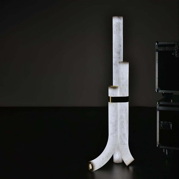 Panade Floor Lamp – Modern Alabaster Design with Warm Glow | Alsolight