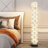 Patrate Floor Lamp – Handcrafted Stacked Alabaster Beauty | Alsolight