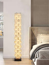 Patrate Floor Lamp – Handcrafted Stacked Alabaster Beauty | Alsolight