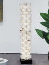 Patrate Floor Lamp – Handcrafted Stacked Alabaster Beauty | Alsolight