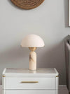 Peono Table Lamp – Alabaster Mid Century Art Deco Mushroom Light | Alsolight