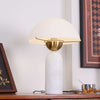 Peono Table Lamp – Alabaster Mid Century Art Deco Mushroom Light | Alsolight