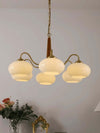 Persimmon Chandelier – Elegant Glass & Wood Design for Warm Ambiance | Alsolight