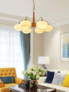 Persimmon Chandelier – Elegant Glass & Wood Design for Warm Ambiance | Alsolight