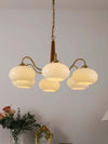 Persimmon Chandelier – Elegant Glass & Wood Design for Warm Ambiance | Alsolight