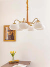 Persimmon Chandelier – Elegant Glass & Wood Design for Warm Ambiance | Alsolight