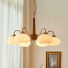 Persimmon Chandelier – Elegant Glass & Wood Design for Warm Ambiance | Alsolight
