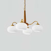 Persimmon Chandelier – Elegant Glass & Wood Design for Warm Ambiance | Alsolight