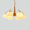 Persimmon Chandelier – Elegant Glass & Wood Design for Warm Ambiance | Alsolight