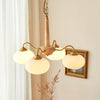 Persimmon Chandelier – Elegant Glass & Wood Design for Warm Ambiance | Alsolight