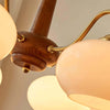 Persimmon Chandelier – Elegant Glass & Wood Design for Warm Ambiance | Alsolight