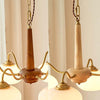 Persimmon Chandelier – Elegant Glass & Wood Design for Warm Ambiance | Alsolight