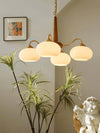 Persimmon Chandelier – Elegant Glass & Wood Design for Warm Ambiance | Alsolight