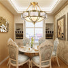 Petal Shape Frosted Glass Curuna Ceiling Lamp – Vintage Brass Elegance | Alsolight