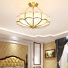 Petal Shape Glass Ceiling Light – Oukaning Semi Mount Fixture | Alsolight