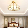 Petal Shape Glass Ceiling Light – Oukaning Semi Mount Fixture | Alsolight