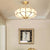 Petal Shape Glass Ceiling Light – Oukaning Semi Mount Fixture | Alsolight