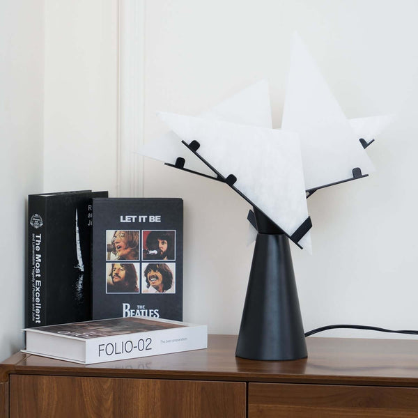 Pierre Chareau Table Lamp – Alabaster Elegant Modern Living Room Decor | Alsolight