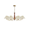 Polina Chandelier – Elegant Brass & Pleated Fabric Ceiling Light | Alsolight