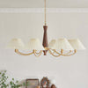 Polina Chandelier – Elegant Brass & Pleated Fabric Ceiling Light | Alsolight