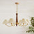 Polina Chandelier – Elegant Brass & Pleated Fabric Ceiling Light | Alsolight